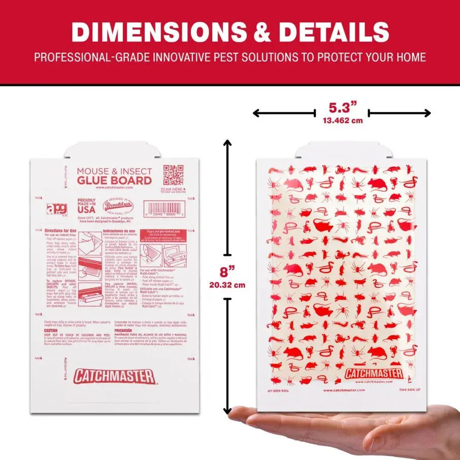 Pro Series Multi-Catch Mouse Trap Glue Board Replacements