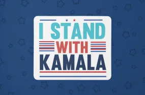 "I Stand With Kamala" Mouse Pad