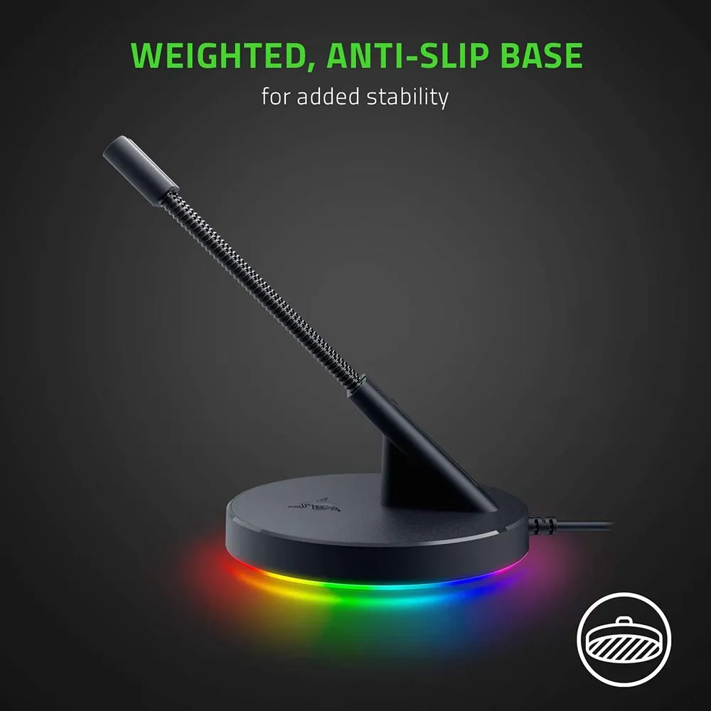 Razer Mouse Bungee V3 Chroma: Drag-Free Wired Mouse Support - for Esports-Level Performance - Weighted Base - Anti-Slip Feet - Classic Black