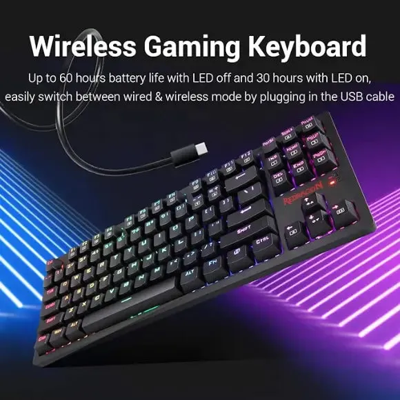 Redragon Knight K598 TKL Wireless Mechanical Keyboard