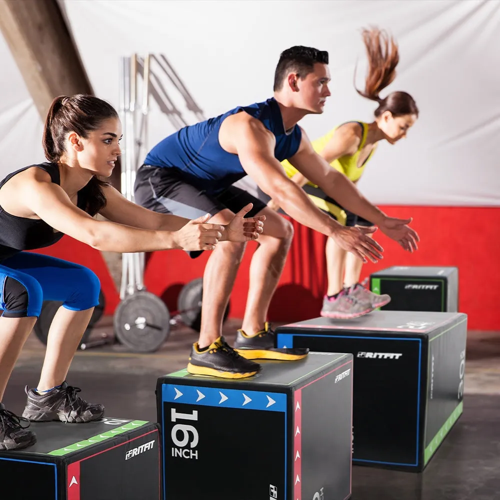 RitFit 3-in-1 Plyo Box Soft Foam Box Jump Platform