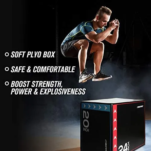 RitFit 3-in-1 Plyo Box Soft Foam Box Jump Platform