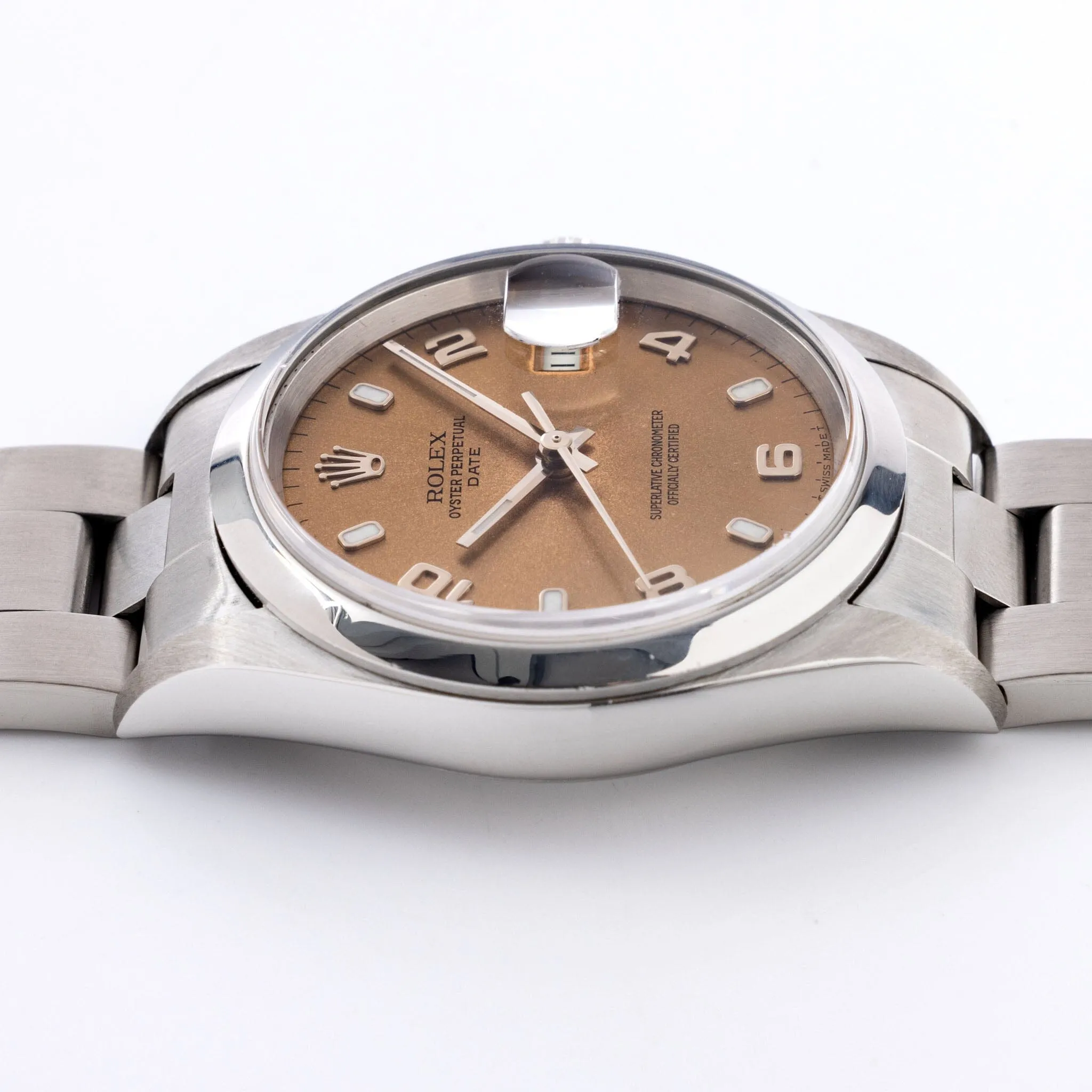 Rolex Oyster Perpetual Date Bronze Dial ref 15200