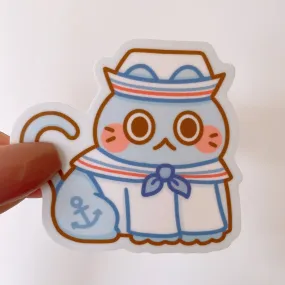 Sailor Cat Vinyl Sticker