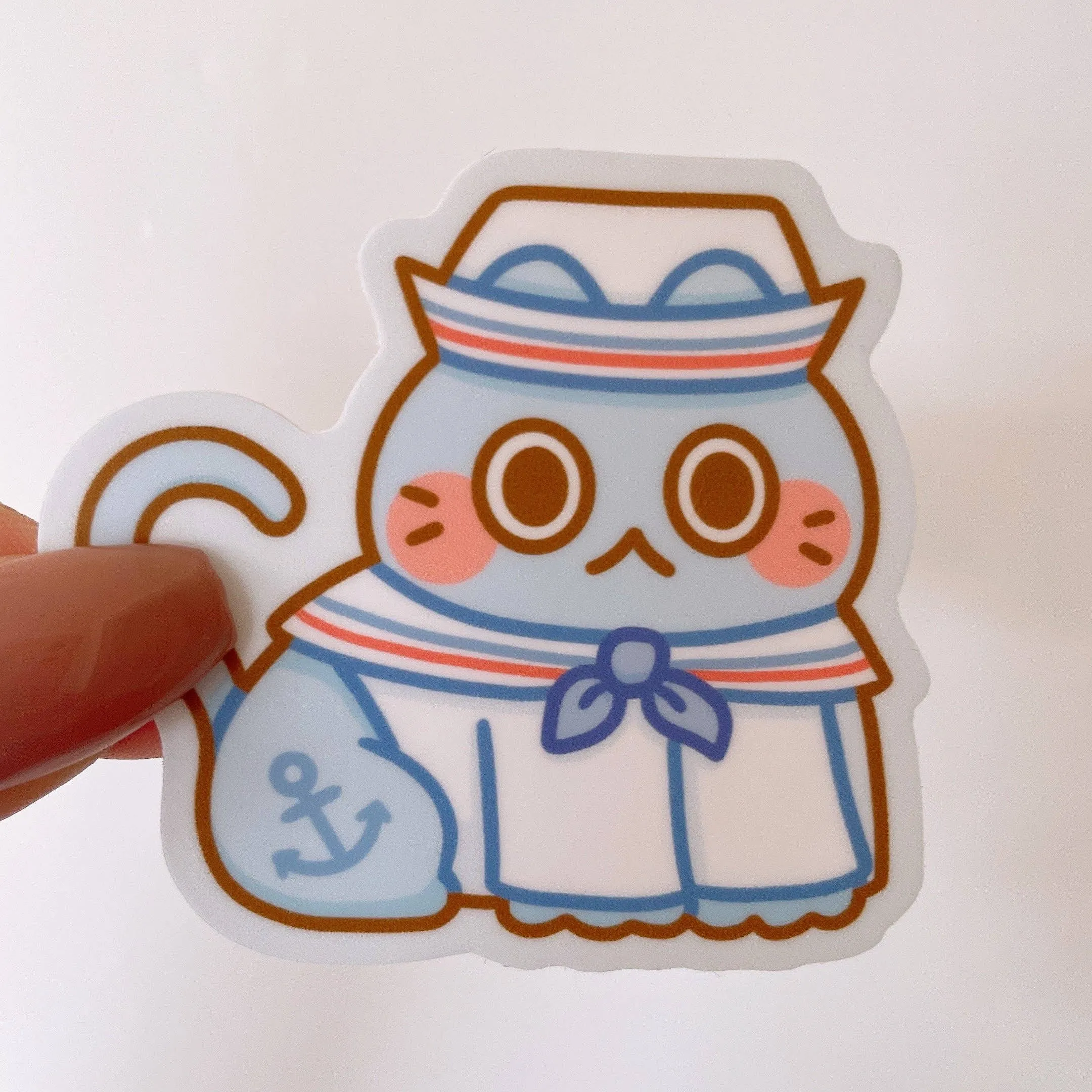 Sailor Cat Vinyl Sticker