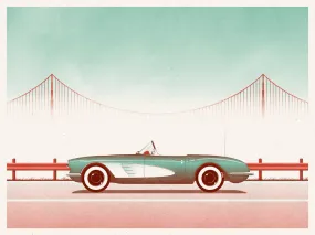 San Francisco Silkscreen Print by DKNG