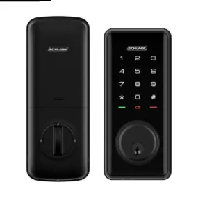 Schlage S1 Ease Smart Deadbolt Door Lock Black