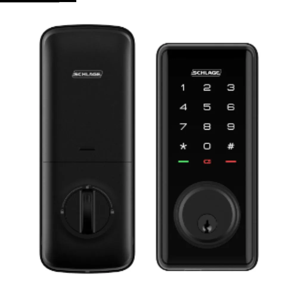 Schlage S1 Ease Smart Deadbolt Door Lock Black