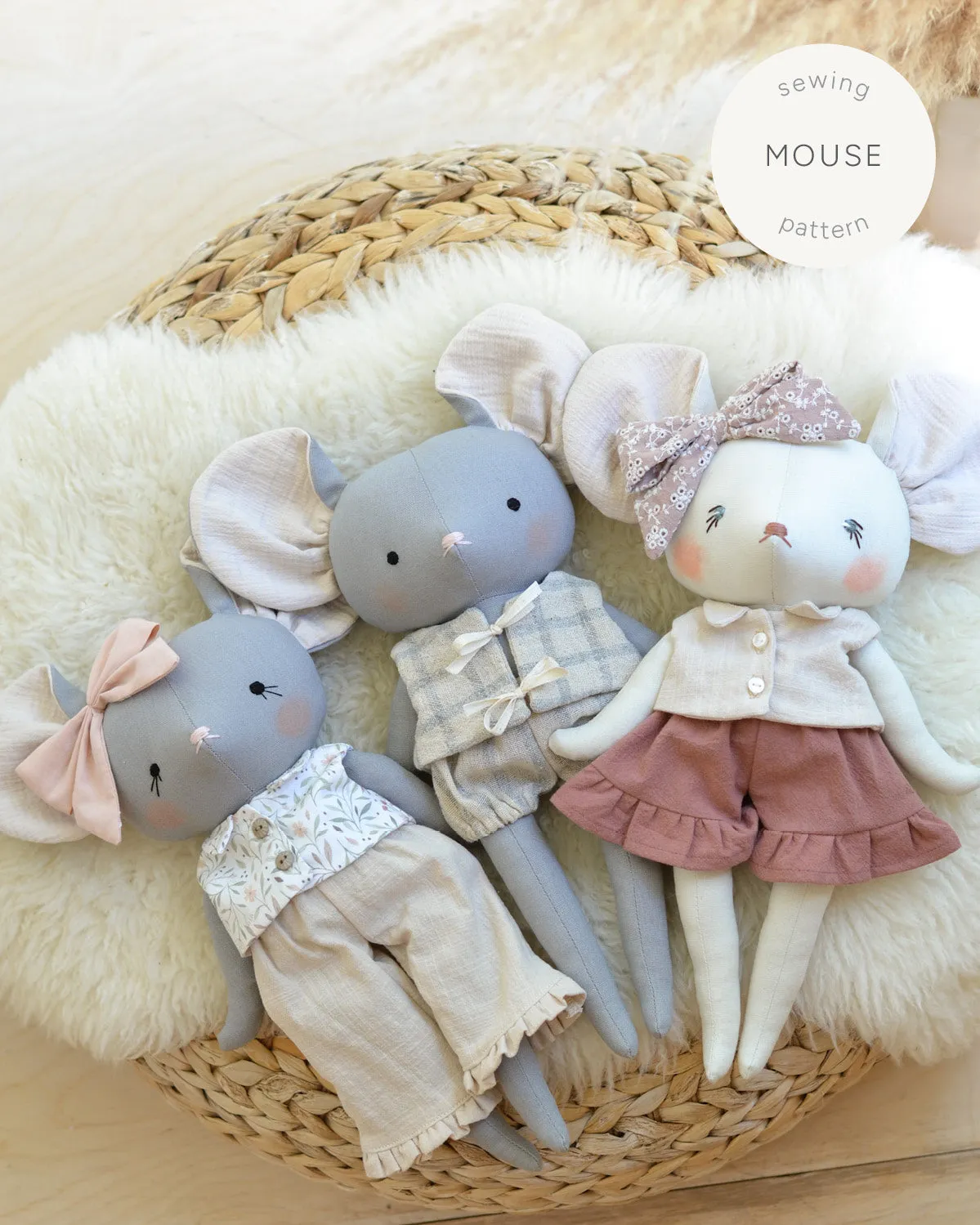 Sewing Pattern - mouse doll