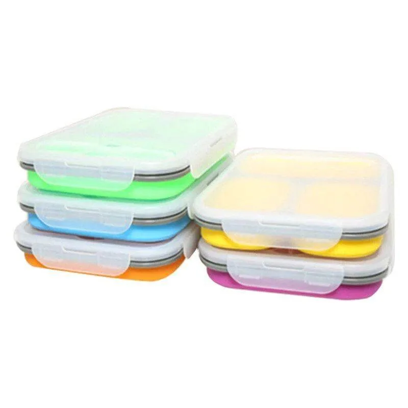 Silicone Collapsible Portable Lunch Box