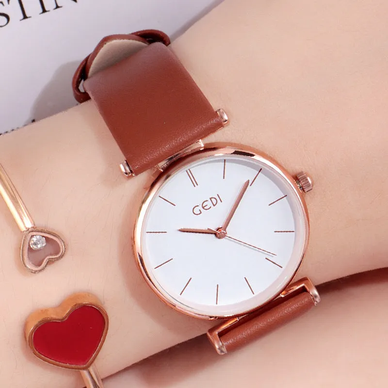 Simple&Stylish Round Dial Women's Watch