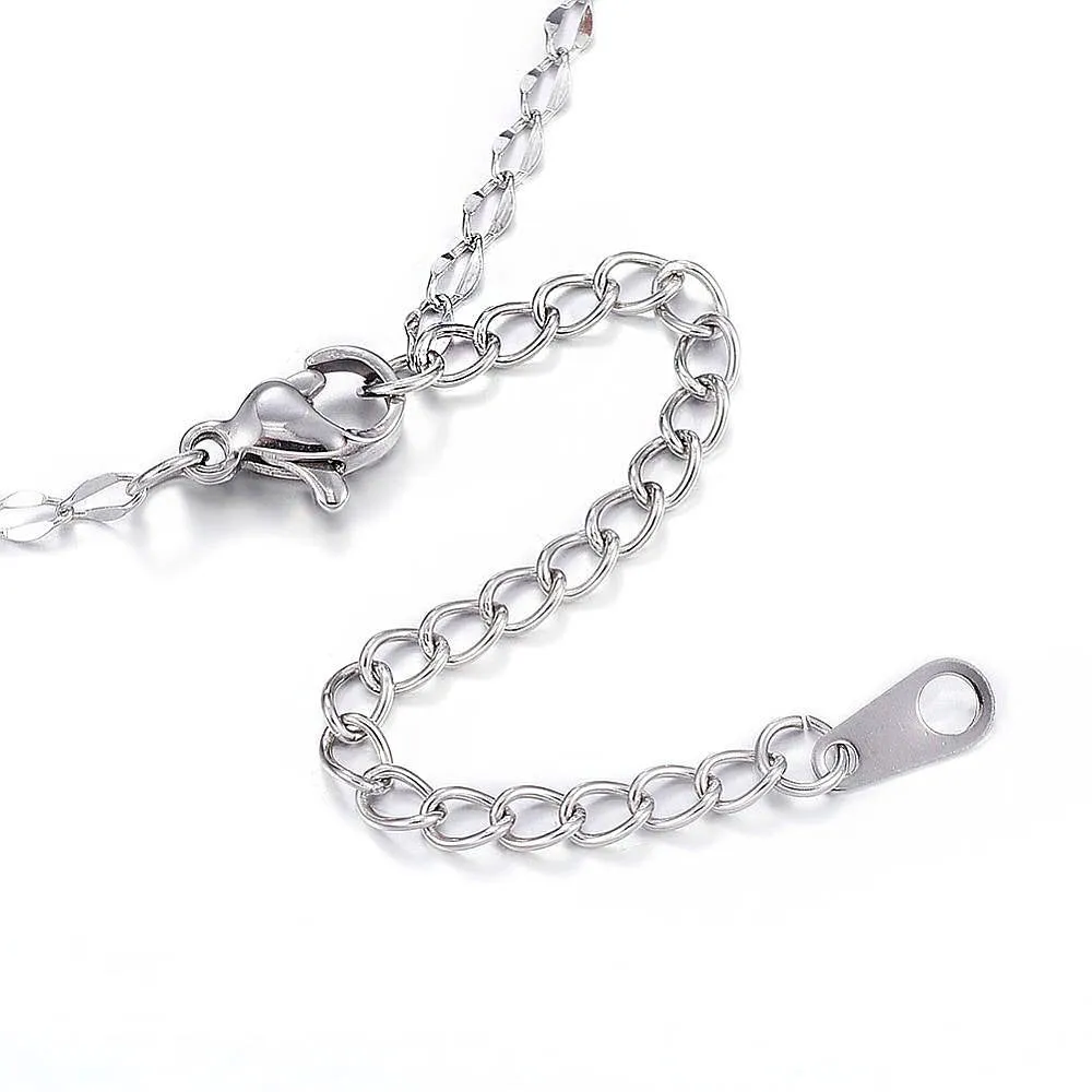 Stainless Steel Curb Chain Necklaces 16" Plus Extender - 3mm - Choose Your Tone & Quantity!