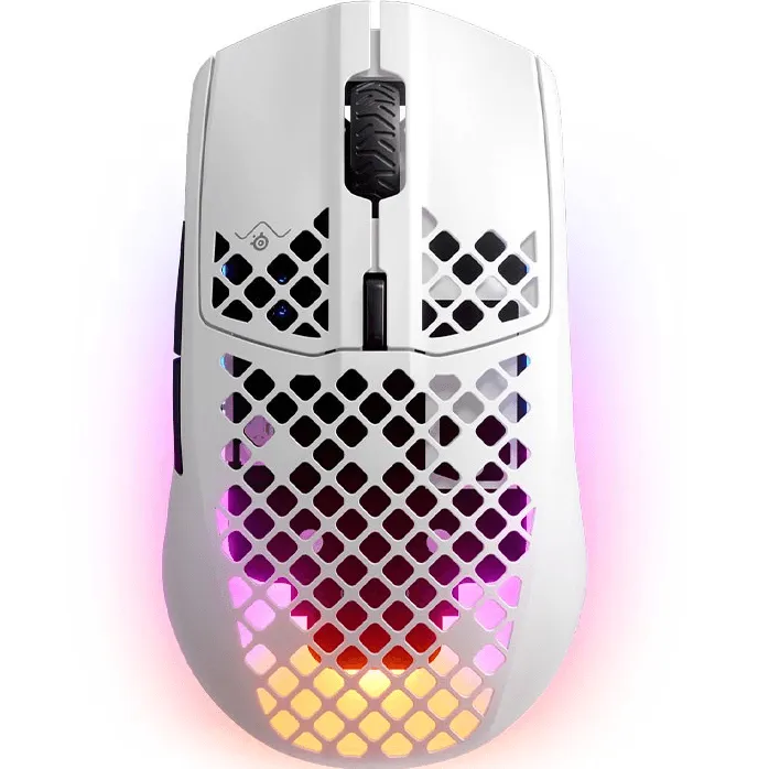 SteelSeries Aerox 3 Gaming Wireless Mouse Optical Lightweight Snow White Edition RGB