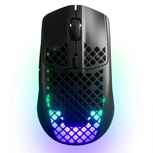 SteelSeries Aerox 3 Gaming Wireless Mouse Ultra Lightweight Black RGB Lights