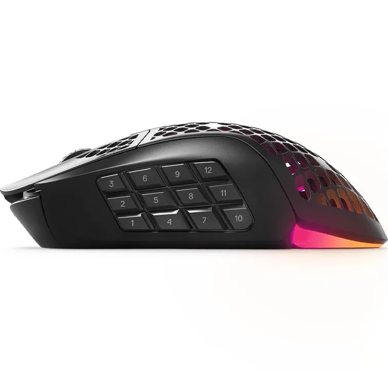 SteelSeries Aerox 9 Gaming Wireless Mouse Ultra Lightweight Black RGB Lights