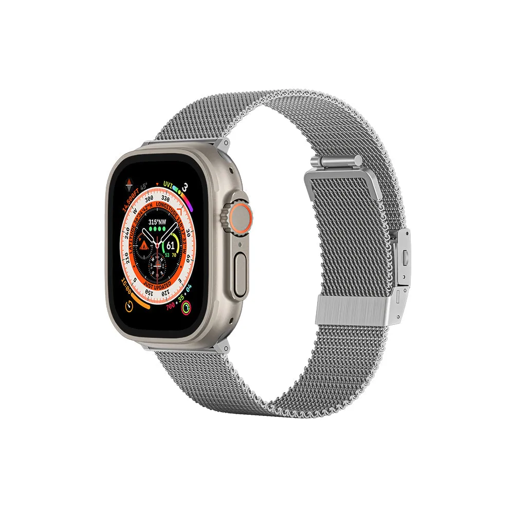 Titan Metal II Milanese Watch Band for Apple Watch Ultra/8/7/6 series