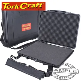 TORK CRAFT HARD CASE 345X275X60MM OD  WITH FOAM BLK WATER & DUST PROOF FOR LAPTOP PLC1540