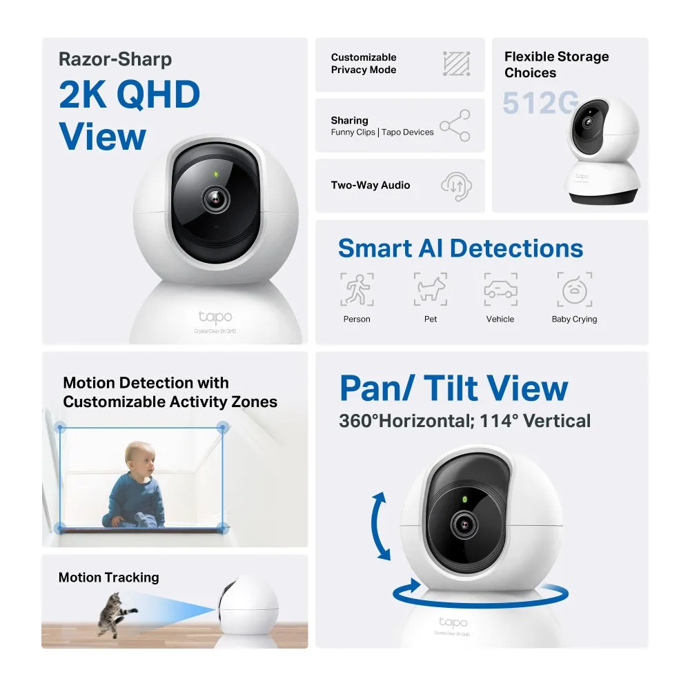 TP-Link C220 Pan/Tilt Security Wi-Fi Camera