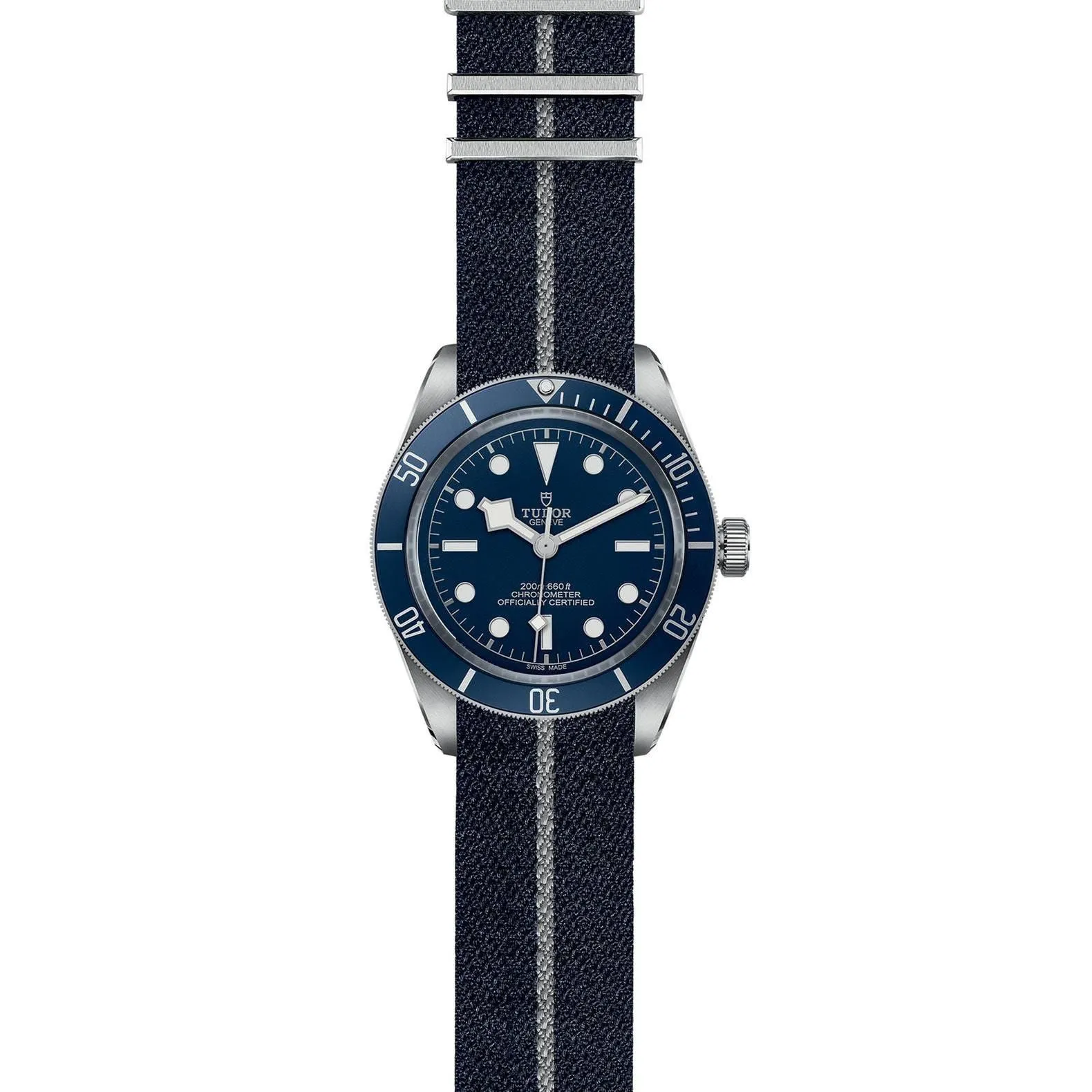 TUDOR Black Bay 58 39mm Case, Blue Dial, Blue Fabric Strap (M79030B-0003)