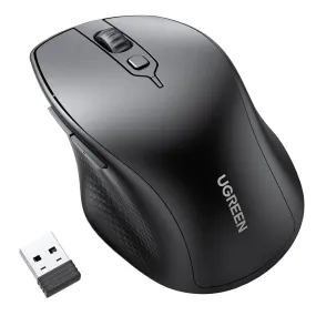 Ugreen Wireless Ergonomic Mouse with 4000 Max DPI, 2.4Ghz Wireless and Bluetooth 5.0 Mode for PC, Laptop, Desktop Computer, MacBook, iMac, Windows, macOS, Chrome OS, Linux | 90395