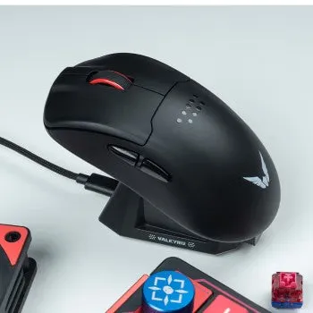 VALKYRIE VK M1 3 Mode Wireless Bluetooth Gaming Mouse with 4K Charging Base VK-M1 Black 黑色