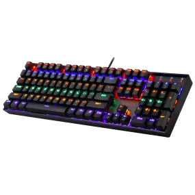 VARA K551 - 104 WIRED MECHNICAL KEYBAORD RAINBOW BLACK (Red Switch)