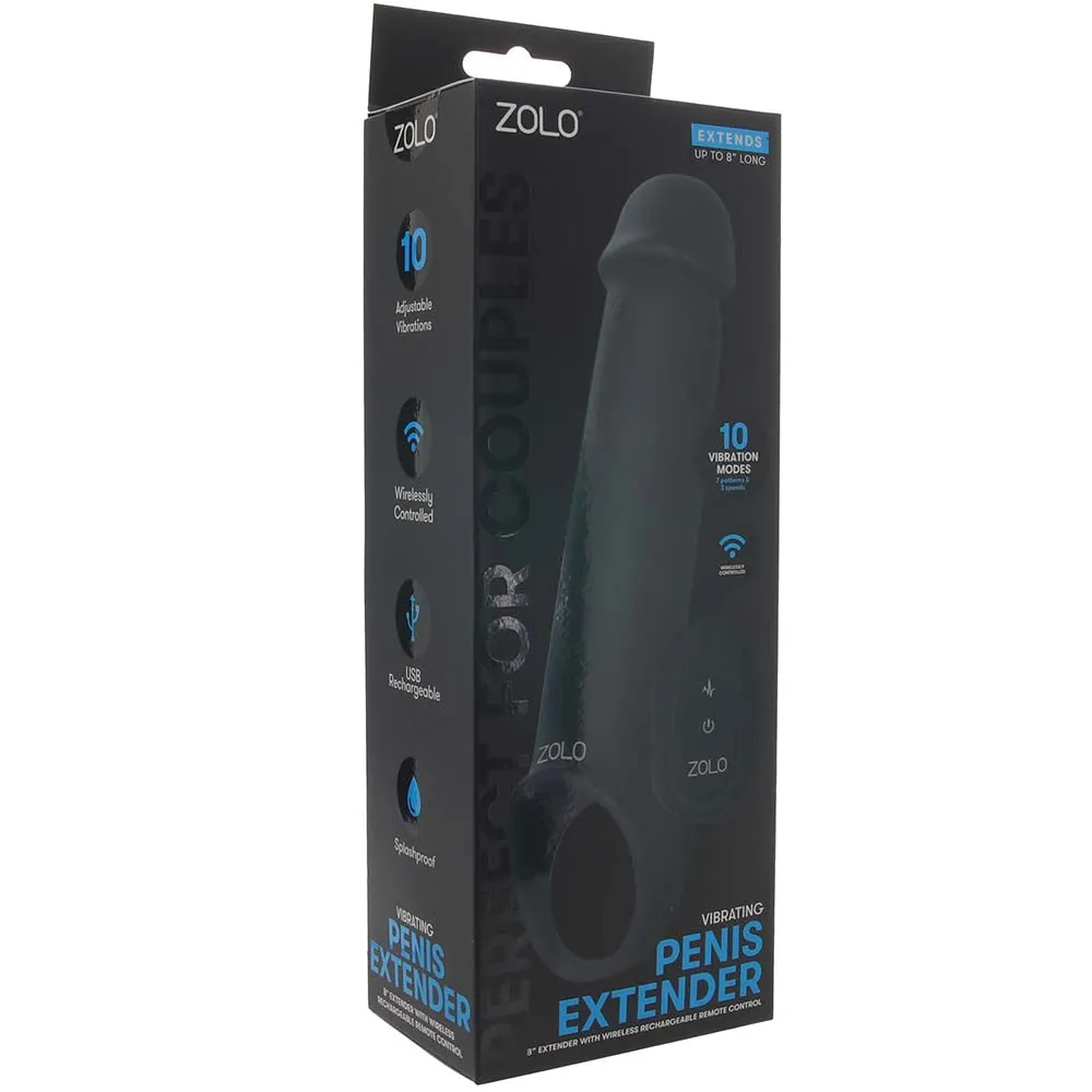 Vibrating Silicone Penis Extender