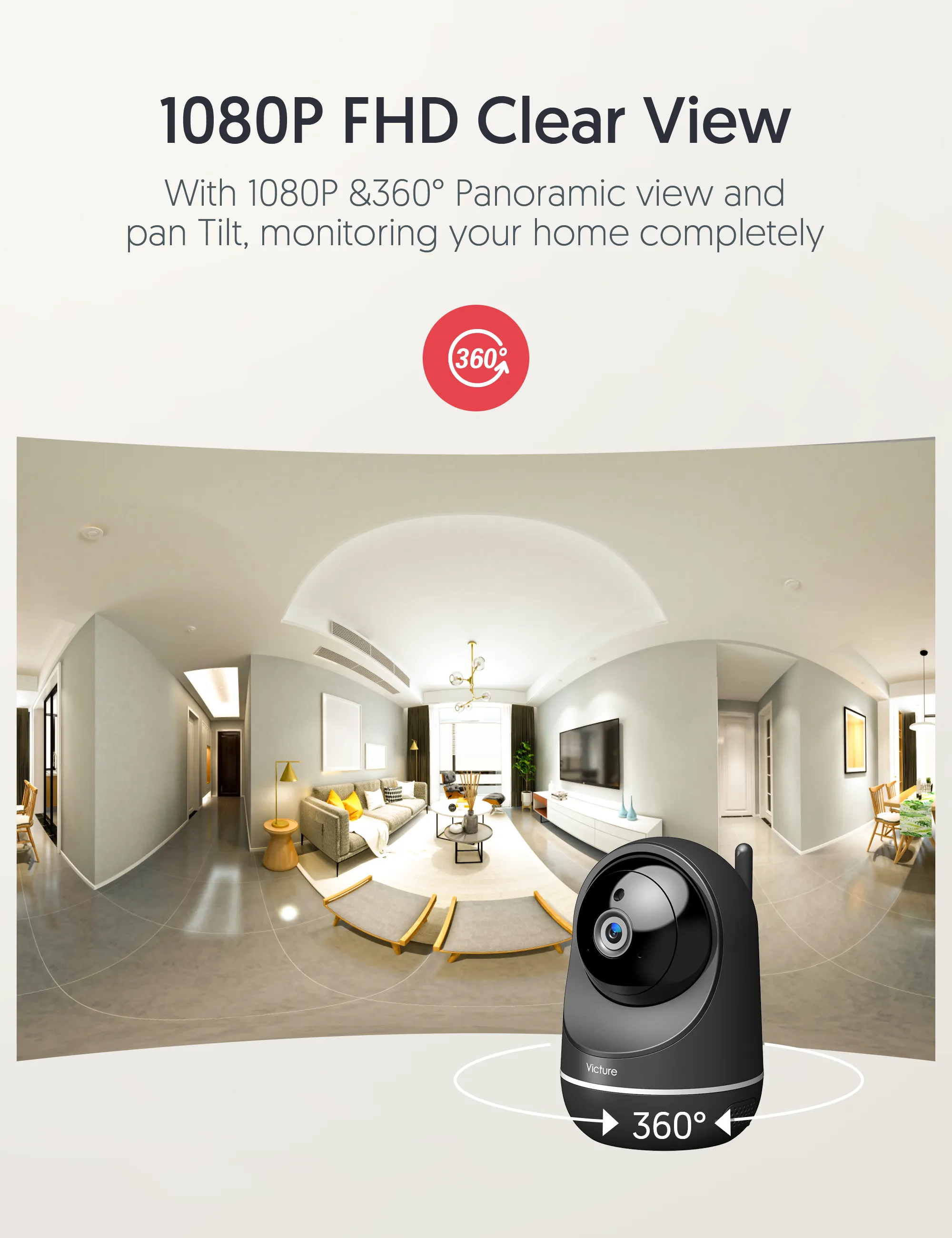 Victure PC650 1080P Wifi Baby Monitor