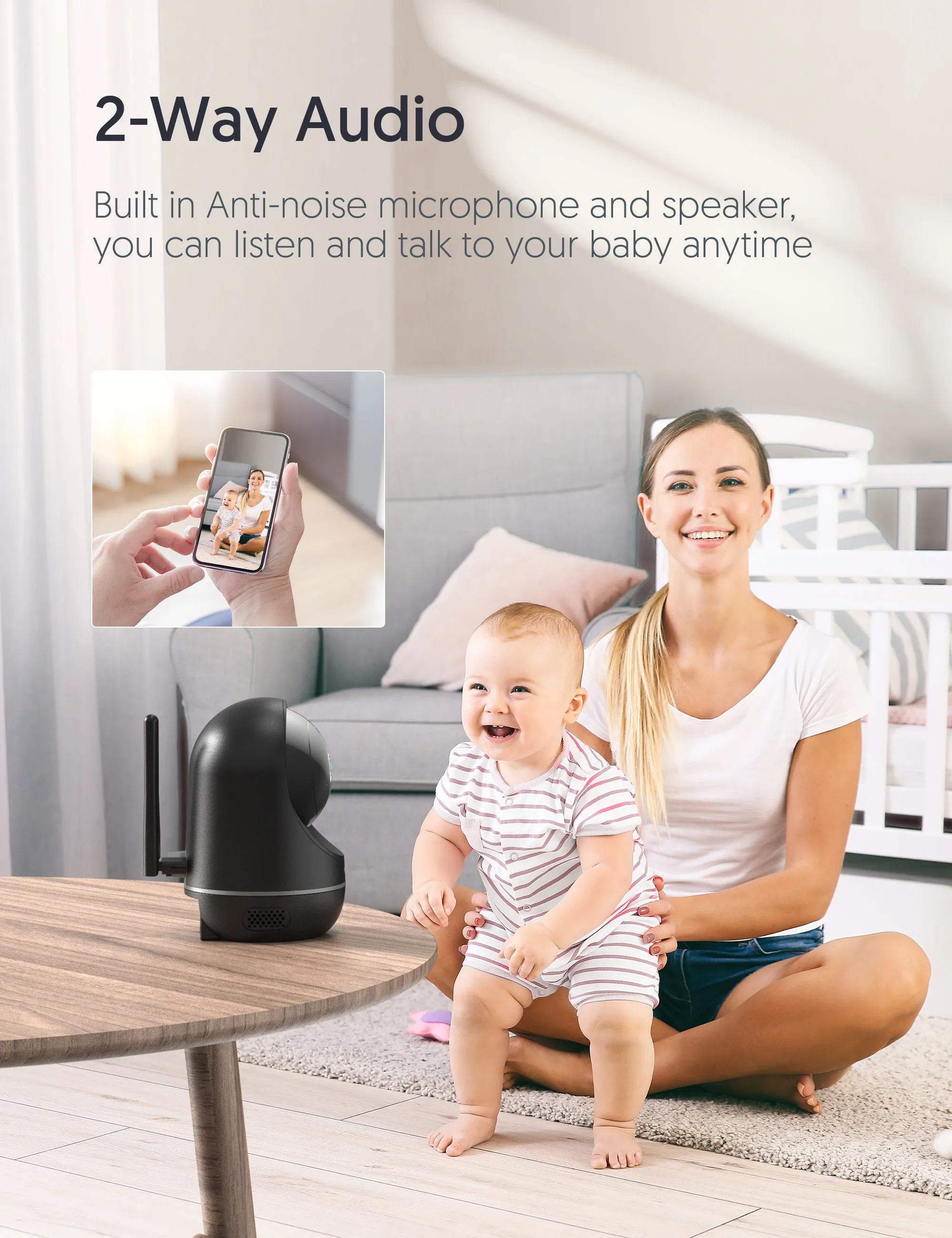 Victure PC650 1080P Wifi Baby Monitor