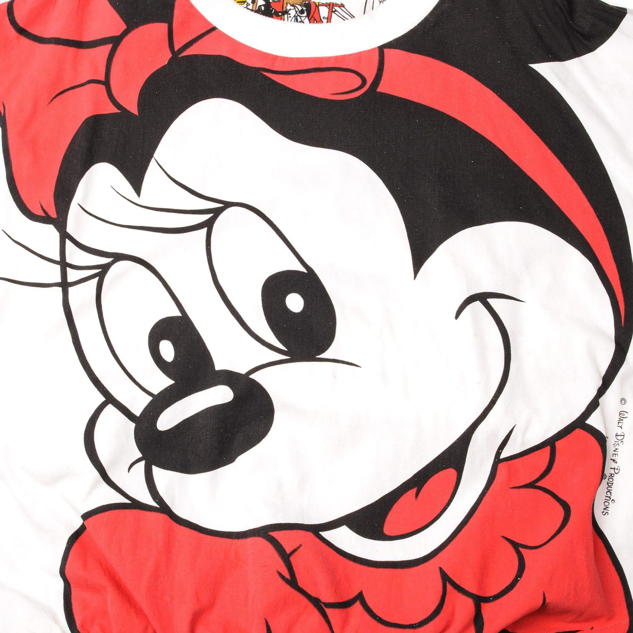 VINTAGE DISNEY ALL OVER PRINT MICKEY PLUTO REVERSIBLE SWEATSHIRT SMALL OVERSIZED