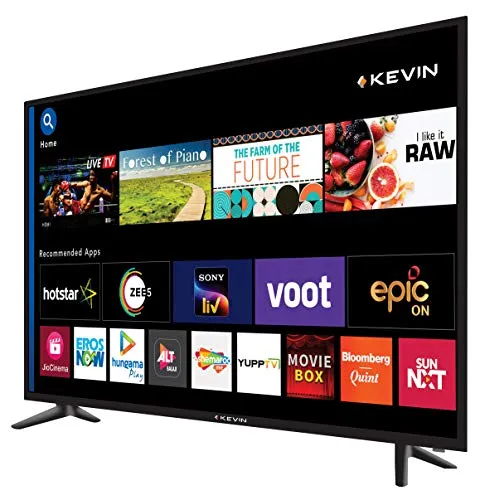 VW 140 cm (55 inches) 4K Ultra HD Smart LED TV KN55UHD-PRO (Black)