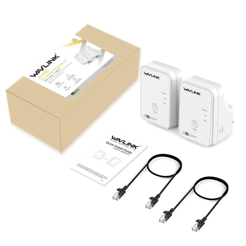 WavLink Wired Powerline Starter Kit AV500