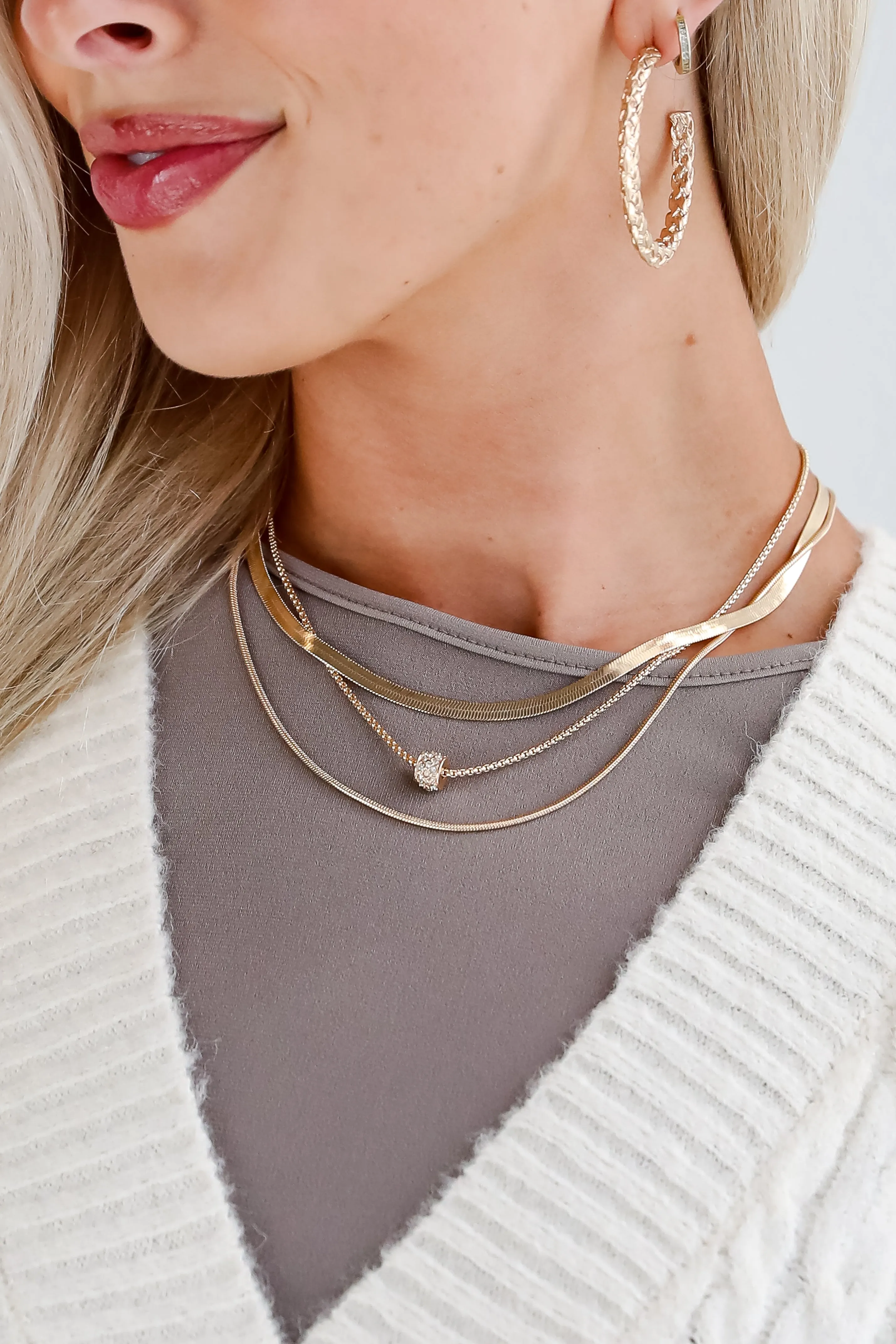 Willow Gold Layered Chain Necklace