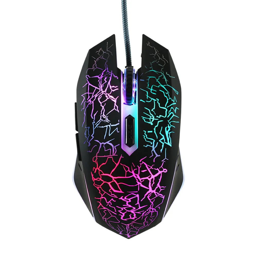 Wired Gaming Mouse Colorful Breathing Light