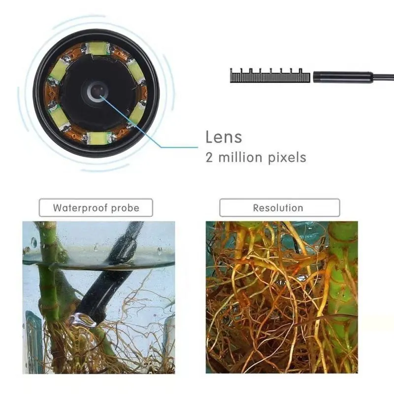 Wireless Wi-Fi Endoscope Camera For iOS & Android