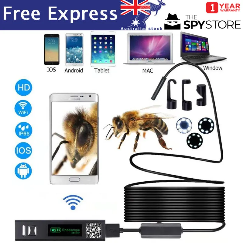 Wireless Wi-Fi Endoscope Camera For iOS & Android