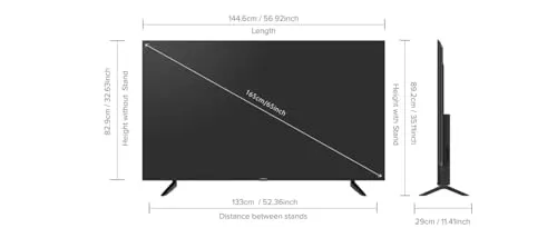 Xiaomi 165 cm (65 inches) X Series 4K Ultra HD Smart Google TV L65M8-A2IN (Black)