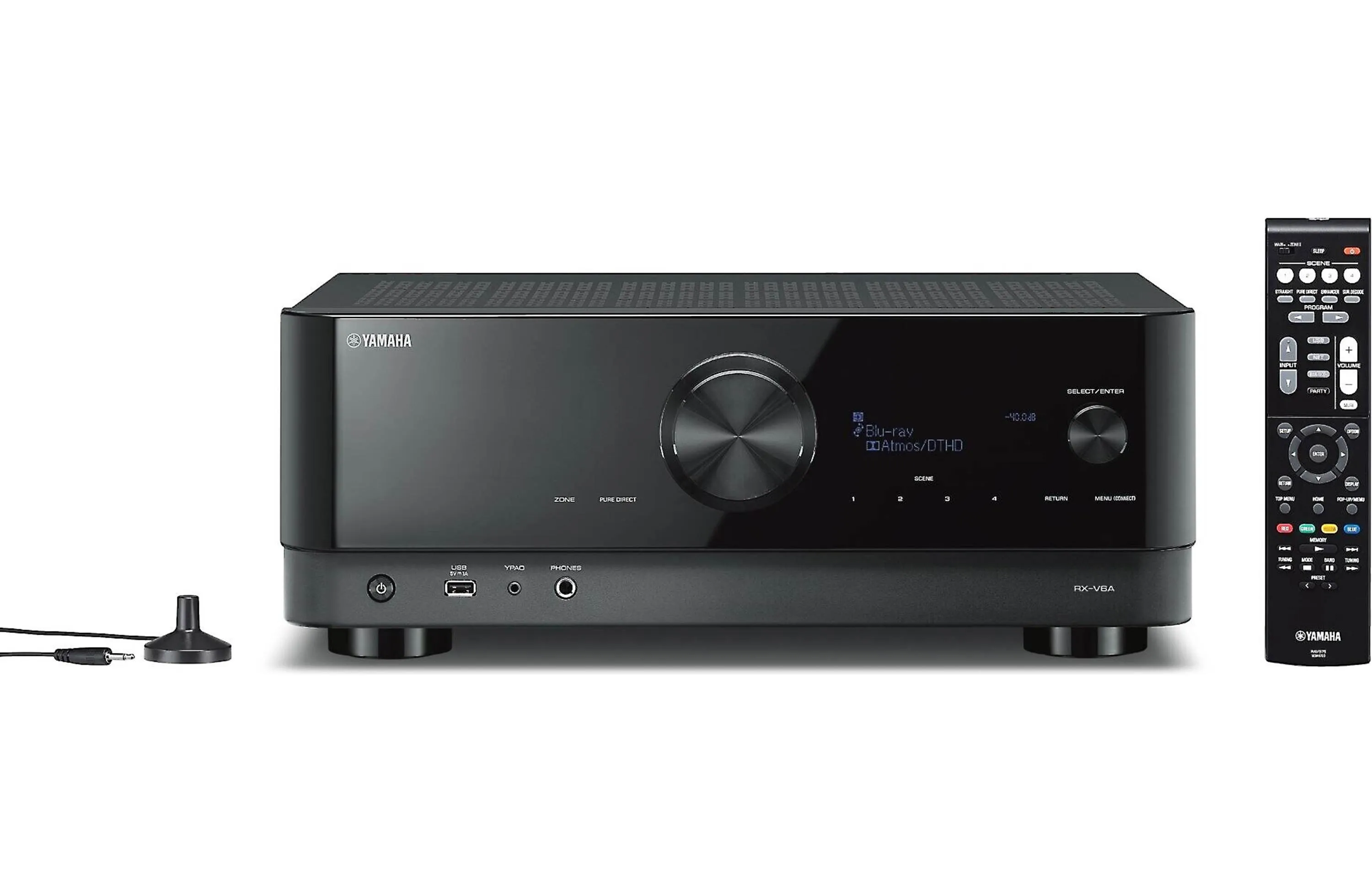 Yamaha RX-V6A 7.2-Channel AV Receiver with 8K HDMI and MusicCast (100 Watts)