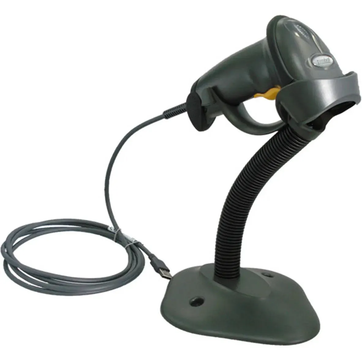 Zebra Symbol LS2208 Barcode Scanner Hand-Held Kit Stand USB Windows Mac