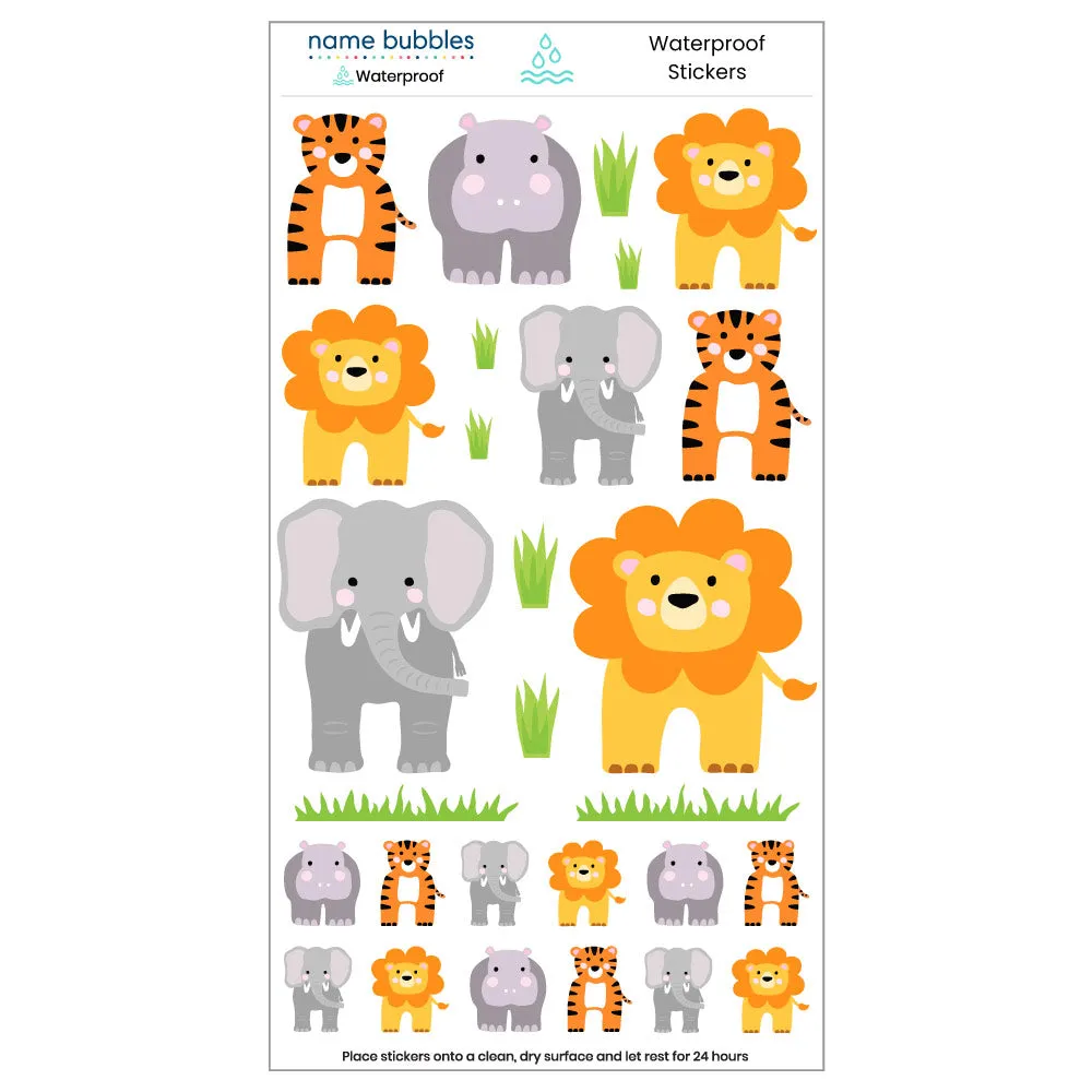 Zoo Animals Waterproof Stickers